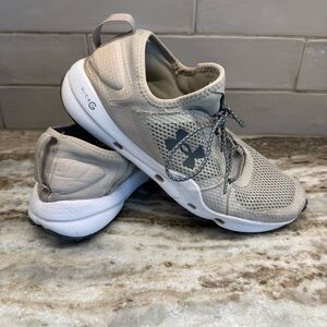 Under Armour Mens Micro G Kilchis 3023739-200 Beige Running Shoes Sneakers Sz 9